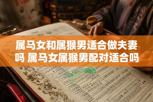 属马女和属猴男适合做夫妻吗 属马女属猴男配对适合吗