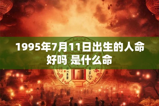 1995年7月11日出生的人命好吗 是什么命