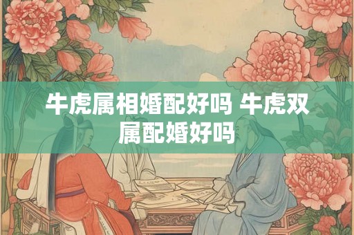 牛虎属相婚配好吗 牛虎双属配婚好吗