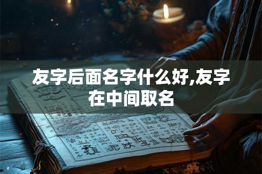 友字后面名字什么好,友字在中间取名