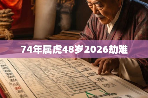 74年属虎48岁2026劫难 74年属虎48岁2026劫难