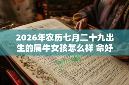 2026年农历七月二十九出生的属牛女孩怎么样 命好不好