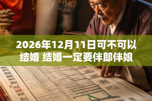 2026年12月11日可不可以结婚 结婚一定要伴郎伴娘吗