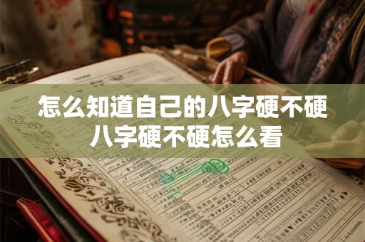 怎么知道自己的八字硬不硬 八字硬不硬怎么看