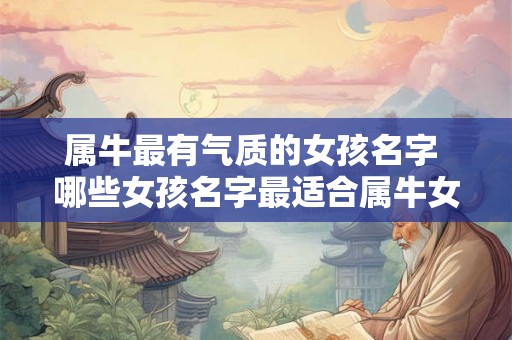 属牛最有气质的女孩名字 哪些女孩名字最适合属牛女性