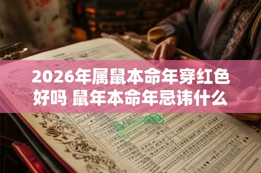 2026年属鼠本命年穿红色好吗 鼠年本命年忌讳什么颜色