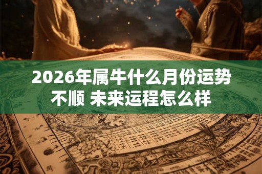 2026年属牛什么月份运势不顺 未来运程怎么样