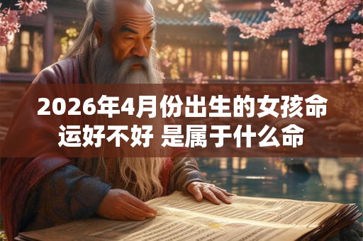 2026年4月份出生的女孩命运好不好 是属于什么命
