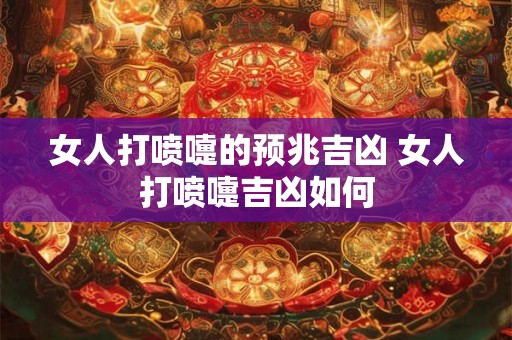 女人打喷嚏的预兆吉凶 女人打喷嚏吉凶如何
