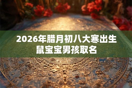 2026年腊月初八大寒出生鼠宝宝男孩取名 2026年腊月初八大寒出生鼠宝宝男孩取名