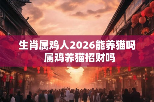 生肖属鸡人2026能养猫吗  属鸡养猫招财吗