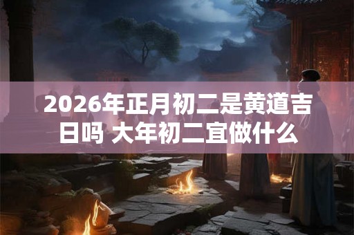 2026年正月初二是黄道吉日吗 大年初二宜做什么