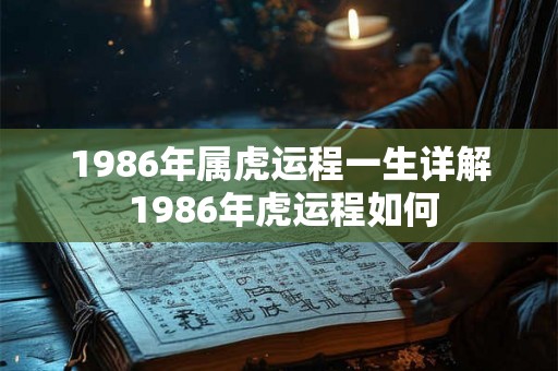 1986年属虎运程一生详解 1986年虎运程如何