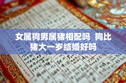 女属狗男属猪相配吗  狗比猪大一岁结婚好吗