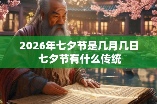 2026年七夕节是几月几日 七夕节有什么传统