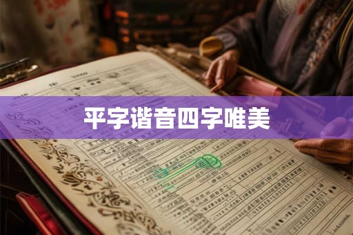 平字谐音四字唯美