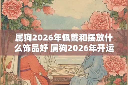 属狗2026年佩戴和摆放什么饰品好 属狗2026年开运吉祥物