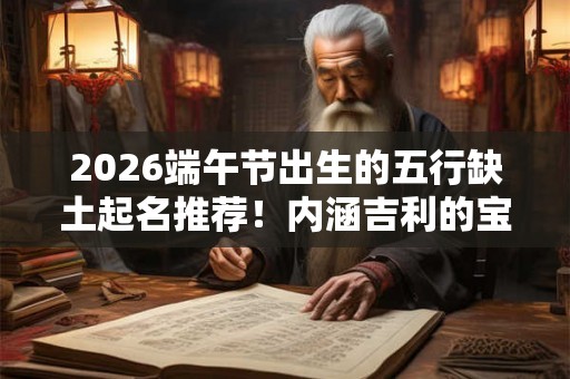 2026端午节出生的五行缺土起名推荐！内涵吉利的宝宝名字