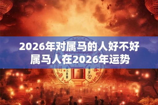 2026年对属马的人好不好 属马人在2026年运势