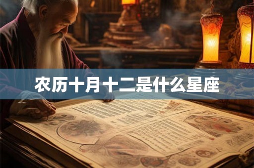 农历十月十二是什么星座