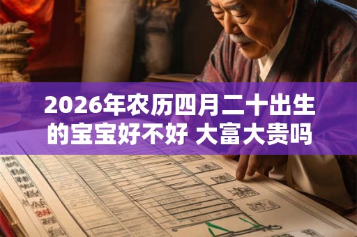 2026年农历四月二十出生的宝宝好不好 大富大贵吗 2026年农历四月二十出生的宝宝好不好 大富大贵吗