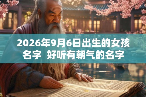 2026年9月6日出生的女孩名字  好听有朝气的名字