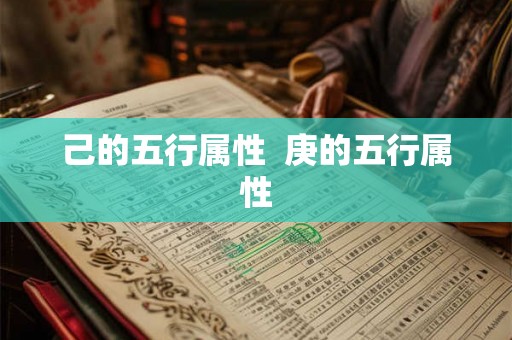 己的五行属性 庚的五行属性 己的五行属性 庚的五行属性