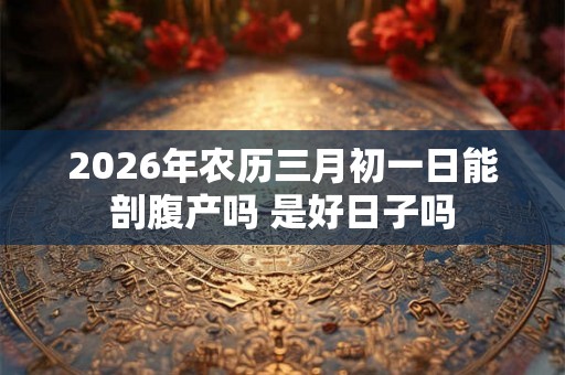 2026年农历三月初一日能剖腹产吗 是好日子吗