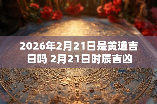 2026年2月21日是黄道吉日吗 2月21日时辰吉凶