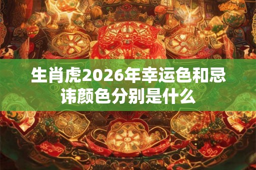 生肖虎2026年幸运色和忌讳颜色分别是什么