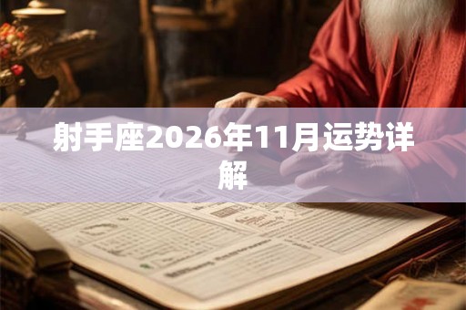 射手座2026年11月运势详解 射手座2026年11月运势详解