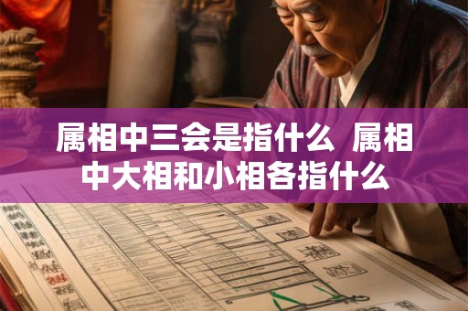 属相中三会是指什么  属相中大相和小相各指什么