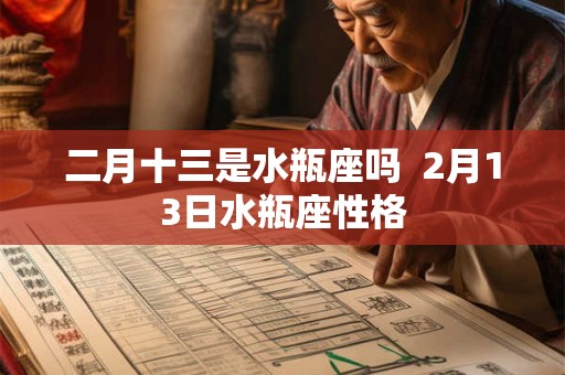 二月十三是水瓶座吗  2月13日水瓶座性格