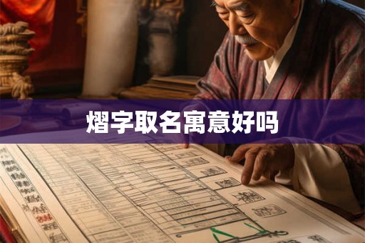熠字取名寓意好吗