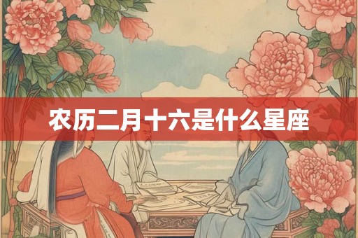 农历二月十六是什么星座