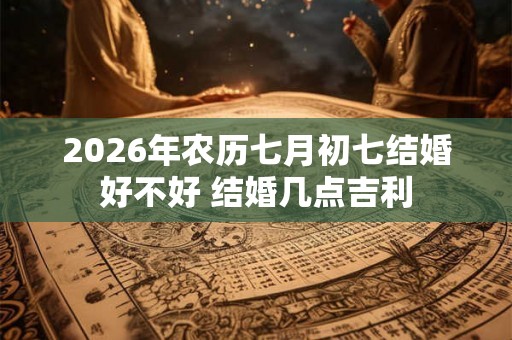 2026年农历七月初七结婚好不好 结婚几点吉利