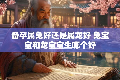 备孕属兔好还是属龙好 兔宝宝和龙宝宝生哪个好 备孕属兔好还是属龙好 兔宝宝和龙宝宝生哪个好
