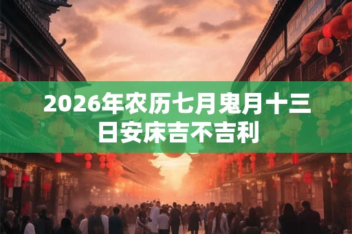 2026年农历七月鬼月十三日安床吉不吉利 2026年农历七月鬼月十三日安床吉不吉利