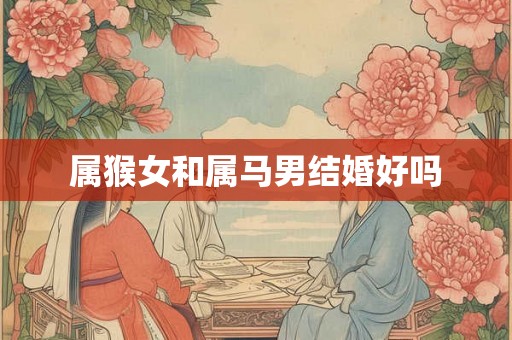 属猴女和属马男结婚好吗
