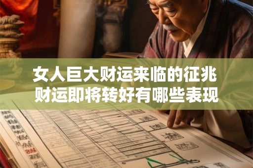 女人巨大财运来临的征兆 财运即将转好有哪些表现