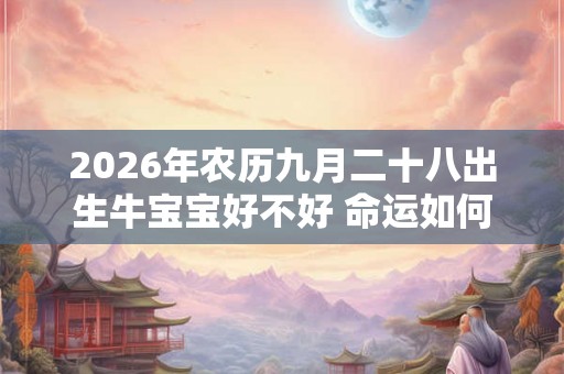 2026年农历九月二十八出生牛宝宝好不好 命运如何
