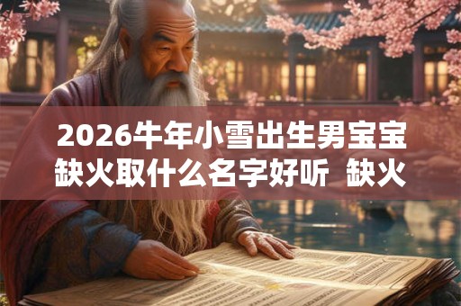 2026牛年小雪出生男宝宝缺火取什么名字好听  缺火男孩寓意好的名字