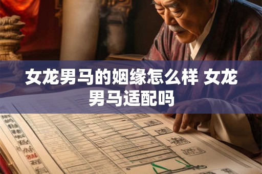 女龙男马的姻缘怎么样 女龙男马适配吗