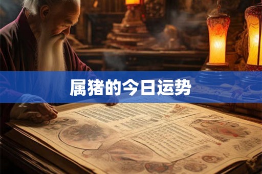 属猪的今日运势