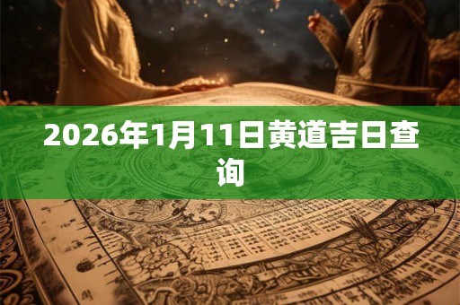2026年1月11日黄道吉日查询