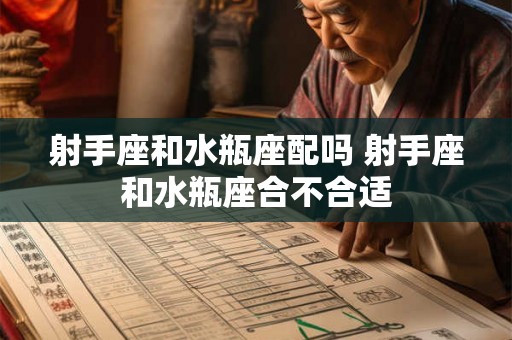 射手座和水瓶座配吗 射手座和水瓶座合不合适