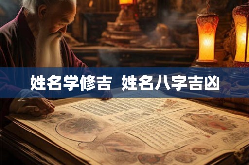 姓名学修吉  姓名八字吉凶