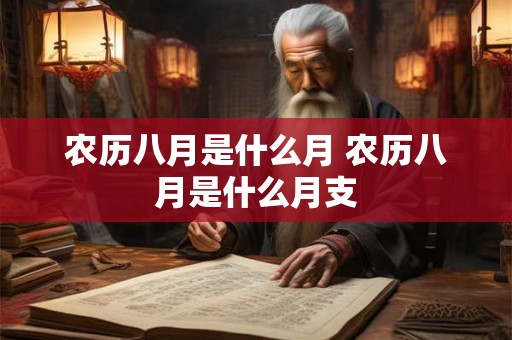 农历八月是什么月 农历八月是什么月支