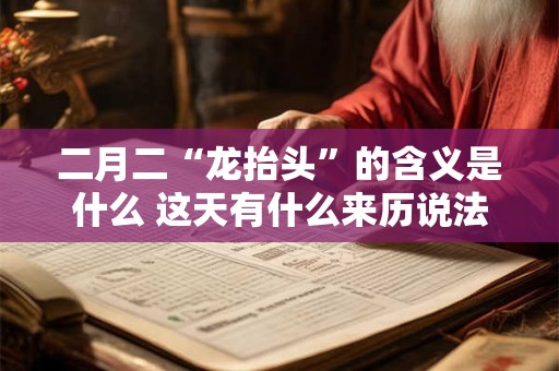 二月二“龙抬头”的含义是什么 这天有什么来历说法