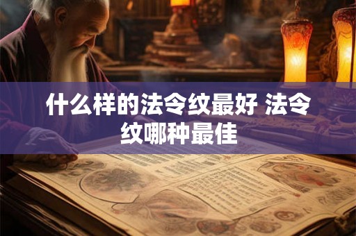 什么样的法令纹最好 法令纹哪种最佳